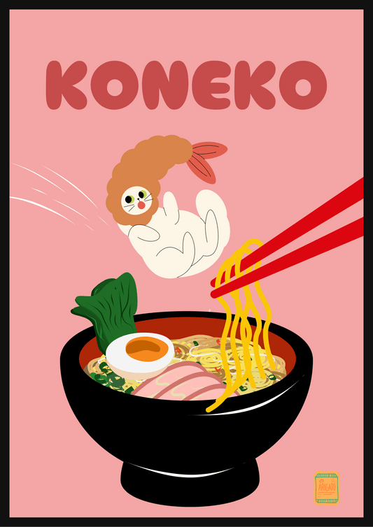 Plakat KONEKO-RAMEN