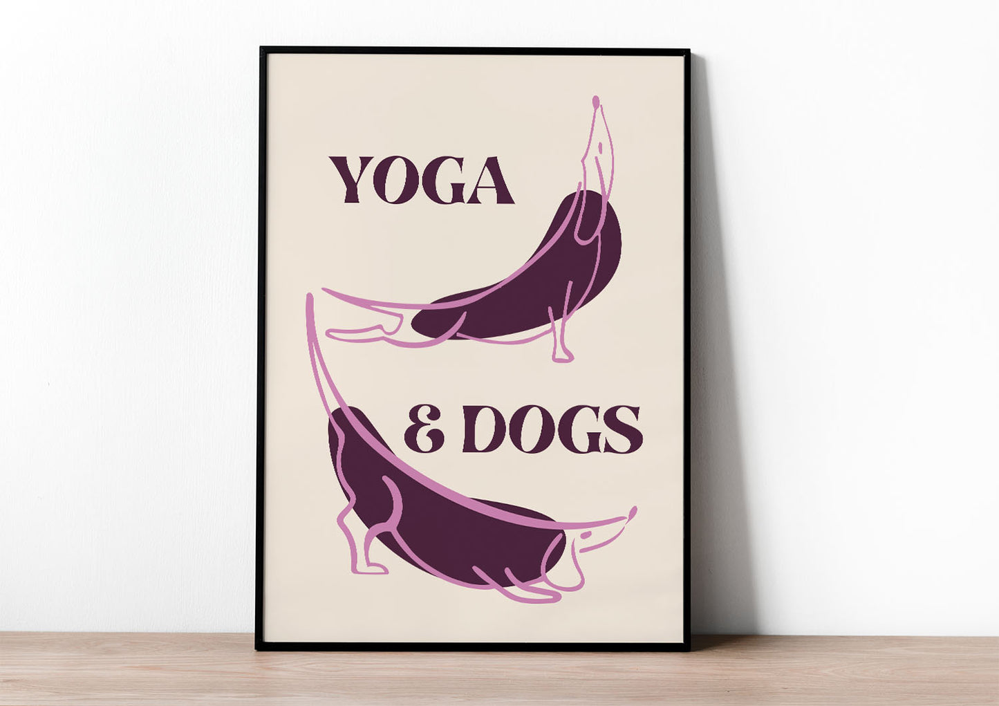 Plakat YOGA&DOGS