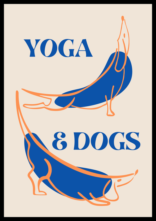 Plakat YOGA&DOGS