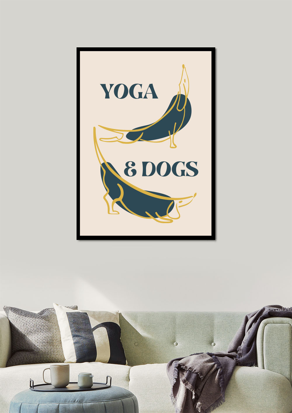 Plakat YOGA&DOGS